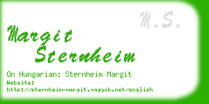 margit sternheim business card